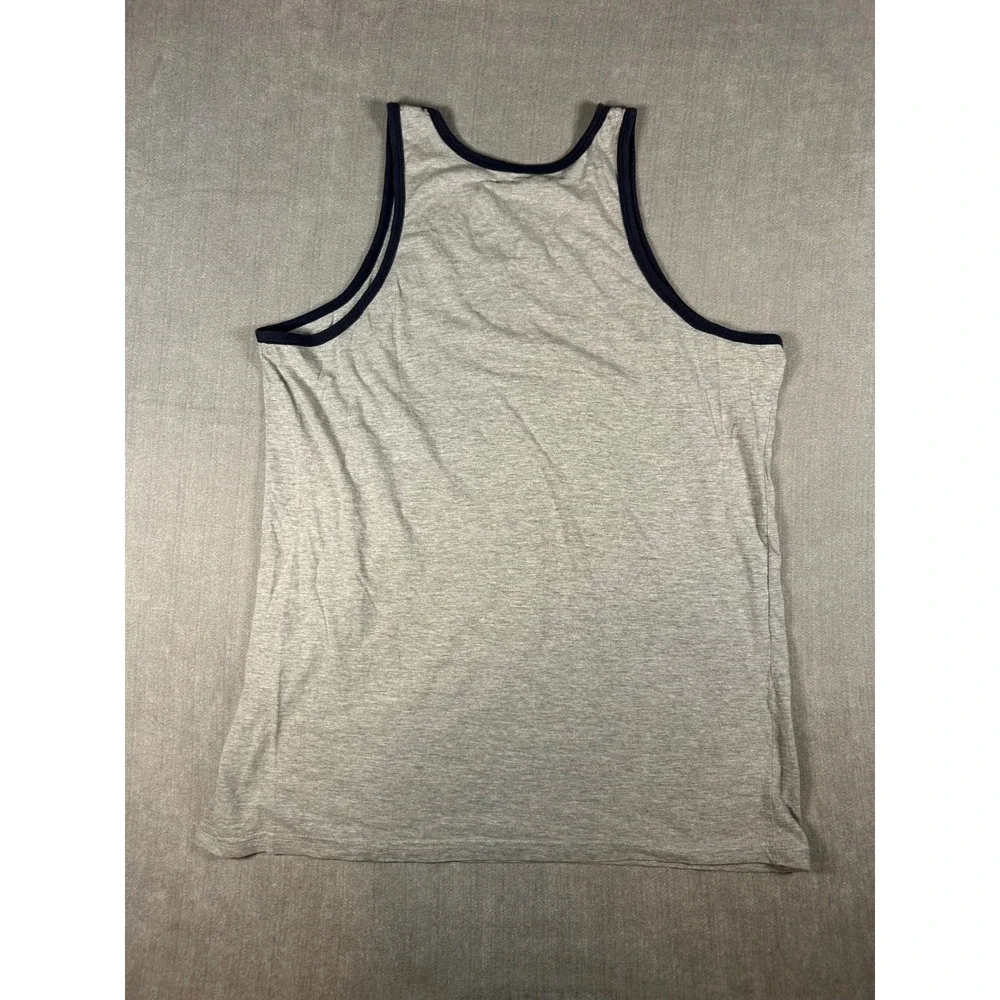 Home of the Brave Drinkin Like Lincoln Tank Top Mens XL Gray Ringer Graphic Tee